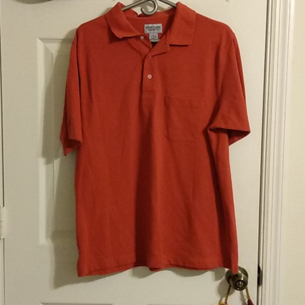 Men's Windham Pointe polo short sleeve shirt Med
